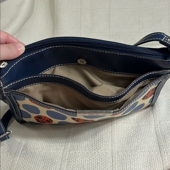 Relic Navy and Cream Ladybug Crossbody Bag - Picture 7 of 15
